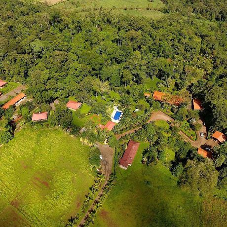 La Finca Lodge Vogelperspektive grün Vogelperspektive