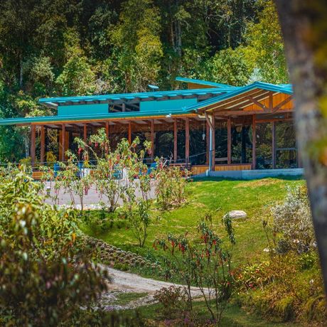 Gema del Bosque Galerie Perspektive auf das Restaurant