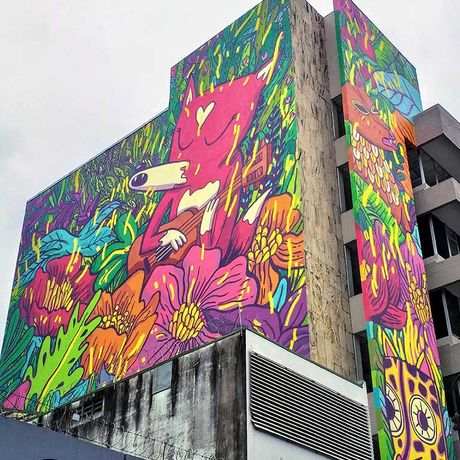 Costa Rica Städte und urbanes Leben Grafitti