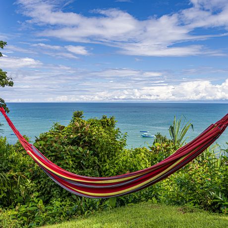 Las Caletas Lodge Galerie Ausblick auf Hängematte am Meer