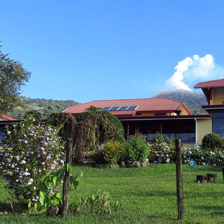 Luftaufnahme der Guayabo Lodge