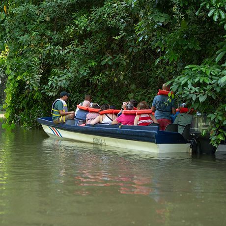 Bootstour Fluss Costa Rica Bootstour über eine Fluss Costa Ricas