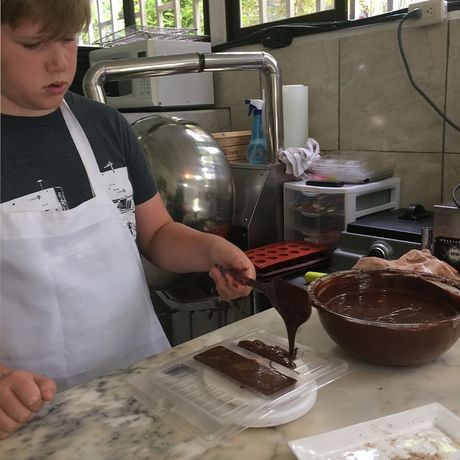Herstellung von Schokolade beim Schokoladen-Workshop