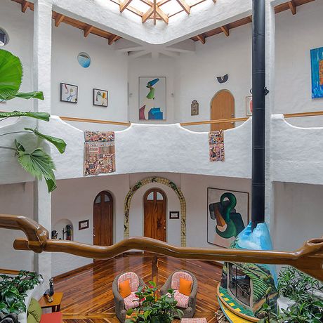 Finca Rosa Blanca Innenhof Blick in den Innenhof