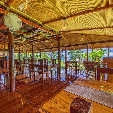 Las Caletas Lodge Galerie Blick in das Restaurant